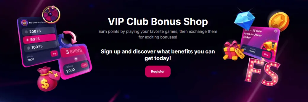Vip club bonus club